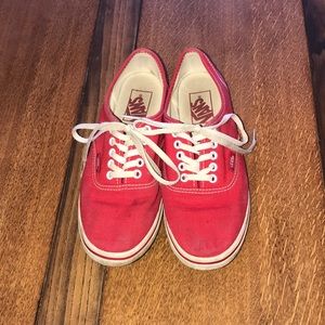 Women’s Red Vans